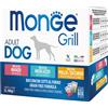 MONGE & C. SpA Grill Adult Multibox Mix Manzo - Merluzzo - Pollo - 12Xda 100 Gr.