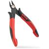 Wiha Alicates de corte diagonal Electronic con cabeza puntiaguda ancha sin chaflán 130 mm, 5 1/2 (26818)