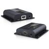 Techly IDATA-EXTIP-383V4 Trasmettitore e ricevitore AV Nero