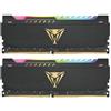 PATRIOT KIT DDR4 PATRIOT "VIPER STEEL RGB BLACK HS KIT" 32GB (2x16GB) 3600Mhz - RGB- PV