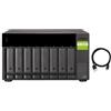 QNAP TL-D800C contenitore di unità di archiviazione Box esterno HDD/SSD Nero, Gr