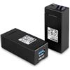 Lindy 42707 moltiplicatore AV Trasmettitore e ricevitore AV Nero (200m Fibre Opt