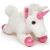 Uni-Toys - Unicorno Plushie, sdraiato (bianco) - 18 cm (lunghezza) - cavallo di peluche - peluche