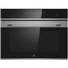 Master Kitchen MKO?45509CS?ED?BK - Forno da incasso compatto combinato a vapore, 50?L, Classe?A, 13 funzioni (ventilato, pizza, vapore, combinato), LED touch, triplo vetro, Easy Clean, nero, 595×565x454?mm