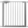 Munchkin Lindam Easy Loc Pressure Fit Baby & Dog Gate | Wide Stair & Door Gate | Easy Install No-Screws | 73-79cm, Silver