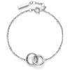 Olivia Burton Braccialetto da Donna Collezione INFINITE in Acciaio Inossidabile con Anelli Intrecciati - 24100314