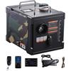 VEVOR Riscaldatore d'Aria Diesel 5-8KW DC 12 V/24 V, Riscaldatore da Parcheggio per Auto RV Camper Portatile Tutto in Uno Controllo Bluetooth, Telecomando Schermo LCD, Serbatoio Carburante da 7L