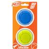 Nerf Dog Sonic Ball - Giocattoli per cani, leggeri, durevoli e resistenti all'acqua, 6,3 cm, per razze piccole/medie/grandi, confezione da 2, verde e arancione