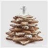 EDG Enzo De Gasperi Base per Albero Natale Pino Biscotto Marzapane H 40 Cm D 44 Cm Hazelnut