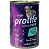 PROLIFE 400 g Prolife Grain Free Sensitive Fish & Potato Alimento Cibo Umido per Cani Adulti di Taglia Media e Grande con Salmone Fresco e Patate
