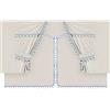 LAMPA Set tende in poliestere per camion Luxury Pro-Cabin - Panna/Blu