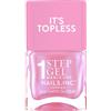 Nails Inc Topless Addison (rosa perlato) - Smalto gel senza UV - manicure 1-step con durata fino a 8 giorni - asciugatura rapida, vegano & 21-free - set per bambini & adulti - senza base/top coat