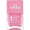 Nails Inc Topless Miley (rosa caramella) - Smalto gel senza UV - manicure 1-step con durata fino a 8 giorni - asciugatura rapida, vegano & 21-free - per adulti & bambini - senza base/top coat