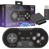 Retro-Bit Legacy16 2.4 Ghz Wireless Controller for Snes, Switch, Pc, Mac, Raspberry Pi and Steam - Onyx Black - Nintendo Switch
