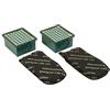 FIGEVIDA Set di filtri 2X Filtro antiodore/Filtro al Carbone Attivo/Filtro AGF + 2X Filtro HEPA/Microfiltro/Hepafilter Adatto per Vorwerk Folletto Kobold VK 130 131 SC VK130 VK131
