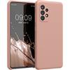 kwmobile Cover per Samsung Galaxy A52 / A52 5G / A52s 5G Custodia - Back Case per Smartphone in Silicone TPU - Protezione Gommata - ocra