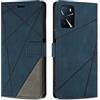 SONWO Cover per Oppo A16S / A54s Custodia, Flip Caso in PU Pelle Case Cover Premium Portafoglio Custodia per Oppo A16S / A54s, Slot per Schede, Supporto Stand, Blu