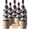 Vino Rosso Chianti DOCG Le Terre di Poppiano e Mandorlaia 12 Fiaschi 1 Litro