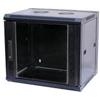 VALUE Massicatore di rete - Adatto per il montaggio a parete - Nero, RAL 7021 - 18U -