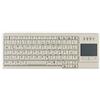 CHERRY Industry 4.0 Compact Ultraflat Touchpad Keyboard - Corded - QWERTY - Light Grey