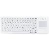 CHERRY Hygiene Compact Touchpad Keyboard Fully Sealed Watertight - Corded - QWERTY - Wh