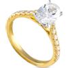 LB Exclusive - Anello in oro giallo 14 carati con diamanti - Donna - oro giallo 14kt/diamanti - Taglia unica