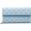 Gucci Pre-Owned - Portafoglio con zip e motivo GG 2005-2010 - unisex - pelle - Taglia unica - Blu