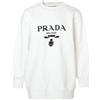 Prada Pre-Owned - Felpa con stampa 2021 - unisex - cotone/cotone - Taglia unica - Bianco