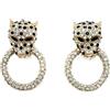 Jennifer Gibson Jewellery - Orecchini Butler & Wilson Big Cat con cristalli anni '90 - Donna - vetro/metallo placcato in oro - Taglia unica