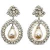 Jennifer Gibson Jewellery - Orecchini Manfred Kleinert Baroque anni '50 - Donna - Rhodium Plated Metal/perla artificiale/vetro - Taglia unica -
