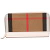 Burberry Pre-Owned - Portafoglio a quadri con zip 2000-2020 - Donna - tela/pelle - Taglia unica - Marrone