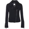CHANEL Pre-Owned - Giacca biker - Donna - lana/lana - Taglia unica - Nero