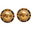 CHANEL Pre-Owned - Orecchini a clip CC Mark 1980-2000 - Donna - metallo placcato in oro - Taglia unica