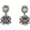 Jennifer Gibson Jewellery - Orecchini con pendente Vendome Amethyst Aurora Borealis anni '50 - Donna - vetro/Rhodium Plated Metal - Taglia unica -