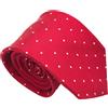 Suitsupply Seta Rosso con Motivo a Pois Cravatta Italia 58 "/ 7.6cm