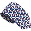 Suitsupply Lino Cotone Blu con Motivo Geometrico Cravatta Italia 58 "/ 7.6cm