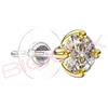 SANICO SRL BJT391 ORECCHINO QUEEN CATHERINE 4MM GOLD PLATED