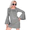 W WIDMANN MILANO Party Fashion - Costume Groovy Style anni '70, abito, hippie, costumi in maschera