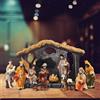 12x Statuetta Natività Sacra Famiglia Nascita di Gesù Statua religiosa