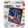 Simba 106374702 Art und Fun Fish - Piatto 18 x 18 cm, 700 Sequences, a Partire dai 5 Anni