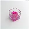 Ars Nova Cubo fondo pietra 6x6 - rosa cherie fucsia e gocce