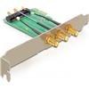 DeLOCK DeLOCK 89294 scheda di interfaccia e adattatore Interno RP-SMA (Delock PCI Express Karte > Mini PCIe Slot + 3 RP-SMA Anschl?sse) 89294