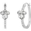 Disney Orecchini a cerchio placcati in argento con motivo Minnie Mouse