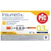 PIKDARE SPA Siringa Per Insulina Pic Insumed 0,3 Ml 100 Ui Spazio Zero Ago 31 Gauge 8 Mm 3 Sacchetti Da 10 Pezzi