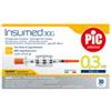 PIKDARE SPA Siringa Per Insulina Pic Insumed 0,3 Ml 100 Ui Spazio Zero Ago 30 Gauge 8 Mm 3 Sacchetti Da 10 Pezzi