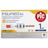 PIKDARE SPA Siringa Insulina Pic Insumed 1 Ml 100 Ui Ago Gauge 30 12,7 Mm Senza Spazio Morto 30 Pezzi