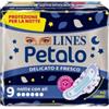 FATER SPA Lines Petalo Blu Assorbente Notte 9 Pezzi