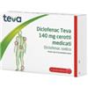 TEVA B.V. Rimedio Per Dolori Muscolari Diclofenac (teva) 5 Cerotti Medicati 140 Mg