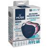 MUSK MEDIKAL TEKSTIL PLASTIK Musk Mascherina Ffp2 Musk021 Black 10 Pezzi