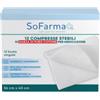 SO.FARMA.MORRA SPA Garza Compressa In Cotone 36x40 Cm 12 Pezzi Sofarmapiu'